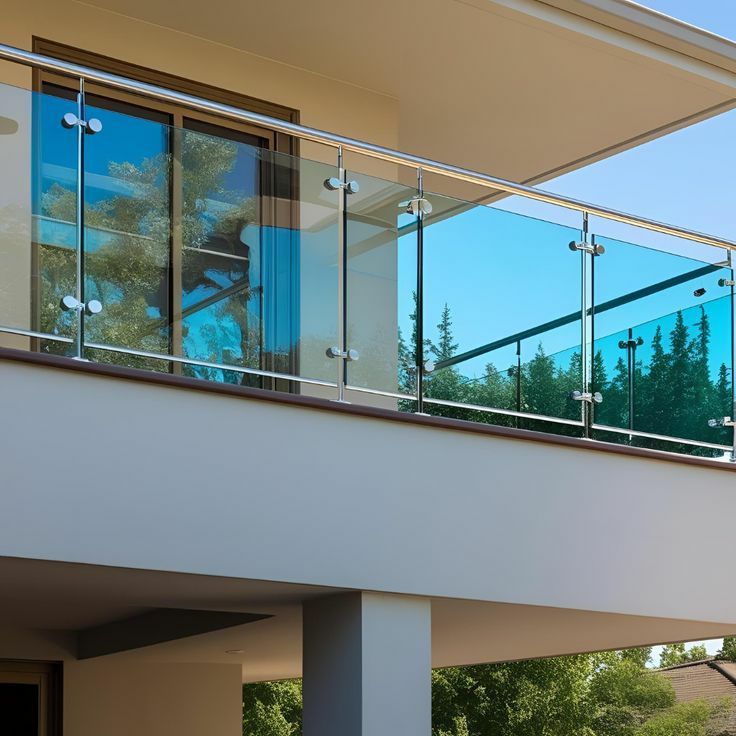 Aluminium Frame Glass Railing