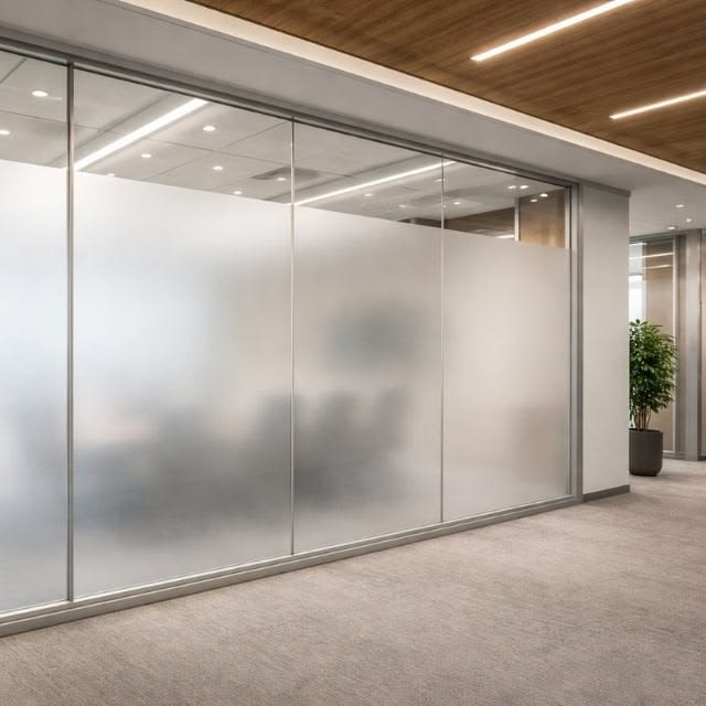 Frosted Glass Partition