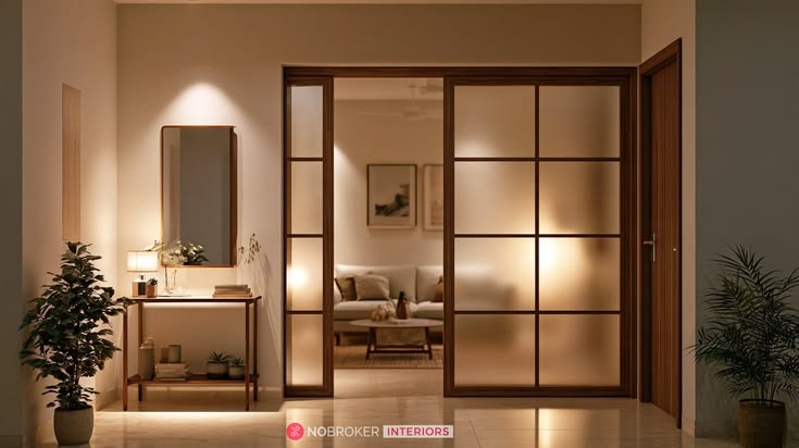 Wooden & Glass Partition