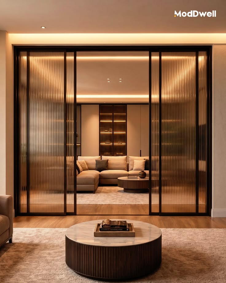 Sliding Glass Partition