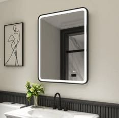 Front-Lit Round LED Mirror